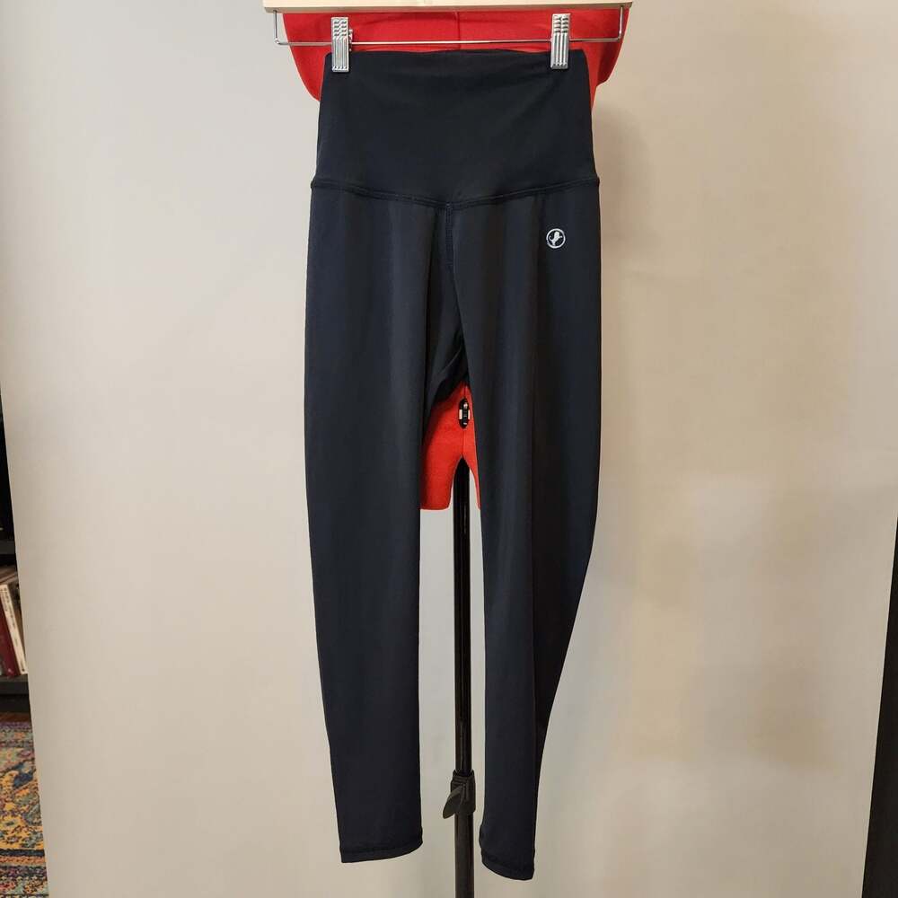 ABS2B Fitness Apparel Women's Black High-Waist Ruched Crisscross Back Leggings